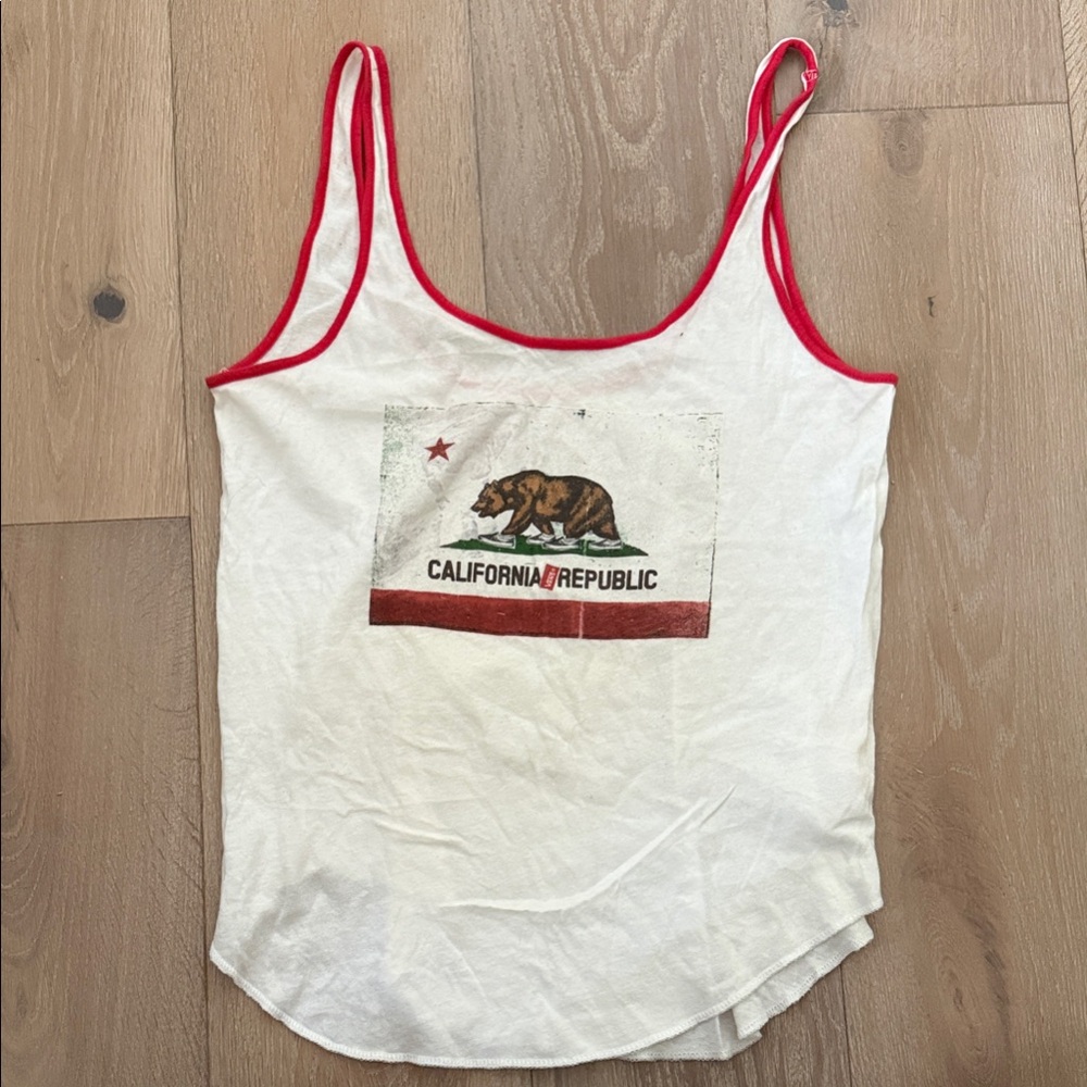 Vans California Republic Tank Top with Red Accents